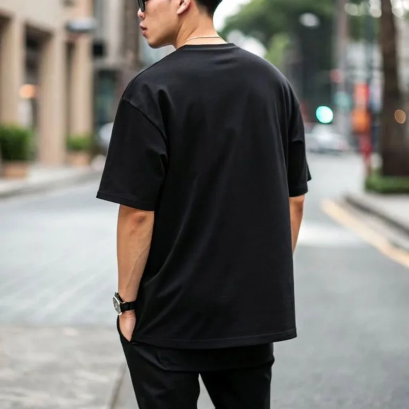 Black Oversized T-shirt - Image 3